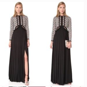 Self-Portrait Black Guipure Maxi Dress